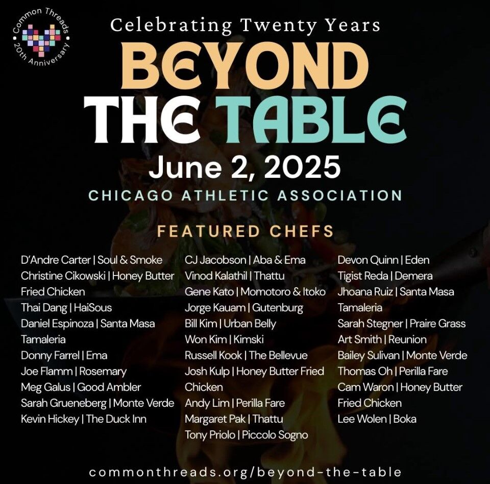 Beyond the Table, a fundraiser to benefit Common Threads.